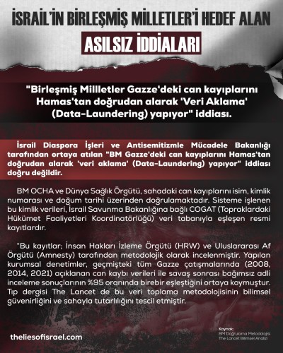 İSRAİL’İN BM’Yİ HEDEF ALAN YALANLARI TEK TEK ÇÜRÜTÜLDÜ!